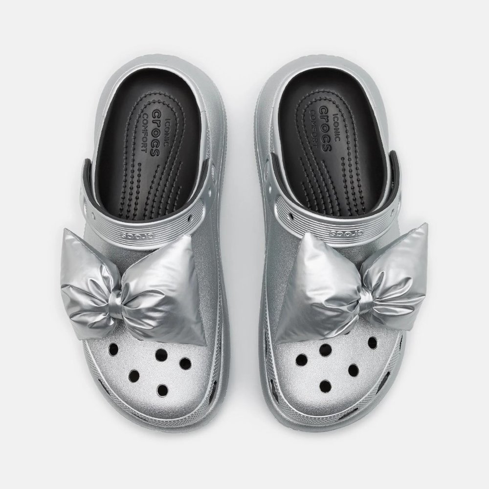 CROCS CRUSH SUPERSHINE BOW CLOGS - Picture 2 of 5